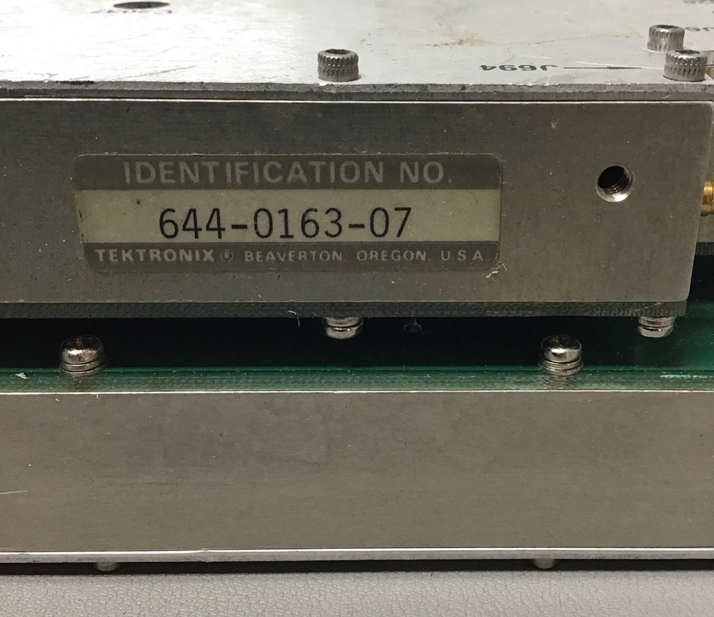 Tektronix Variable Resolution Module 644-0163-07 for 492 Spectrum Analyzer (B184