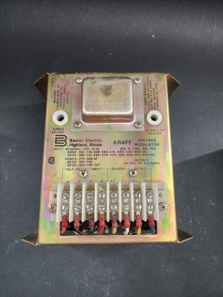 BASLER KR4FF VOLTAGEREGULATOR Used
