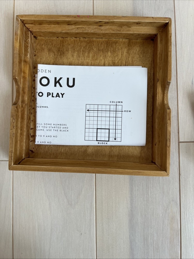 Wooden Sudoku Puzzle Workshop