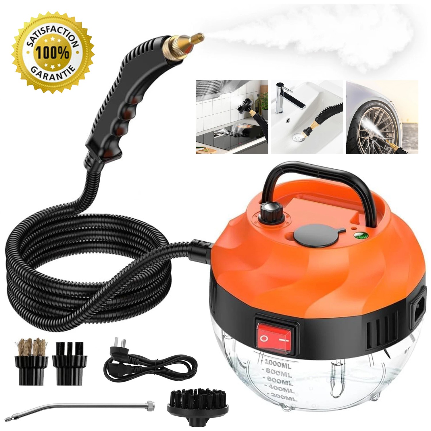 3800W High Pressure Steam Cleaner Household Car Steam Cleaner Cleaning Machine