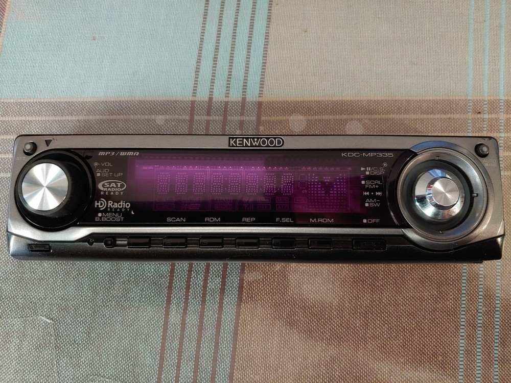 kdc-mp335 kenwood  faceplate tested