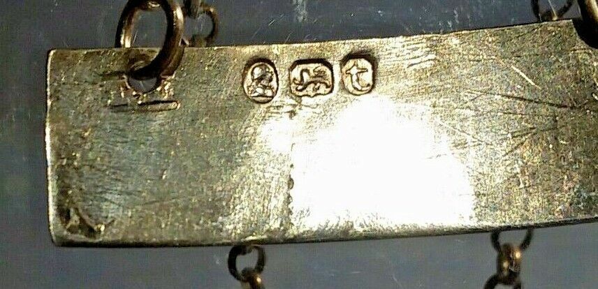 Georgian silver sherry ticket