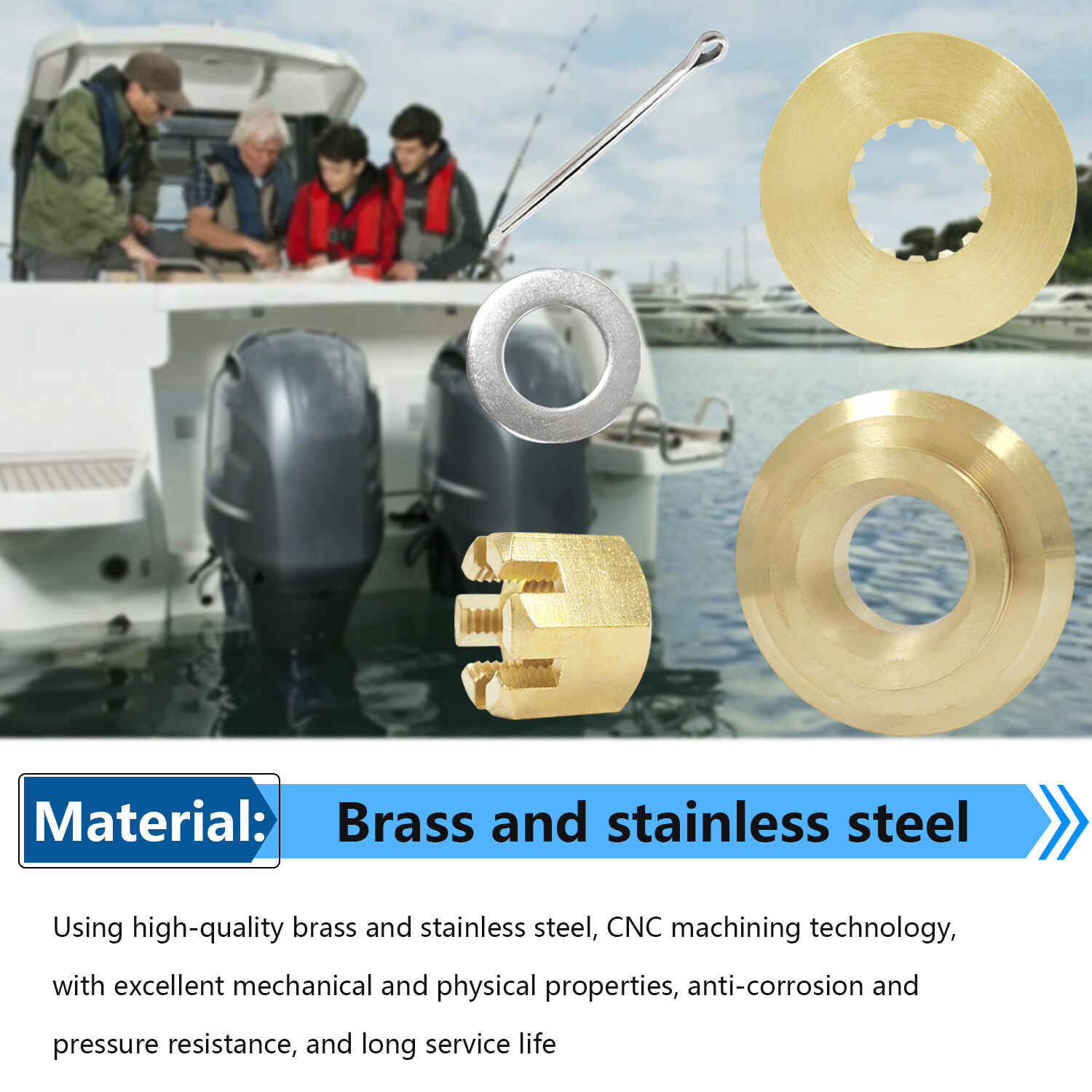 Propeller Installation Hardware Kits for Yamaha Outboard 150-300HP #6E5-45987-01