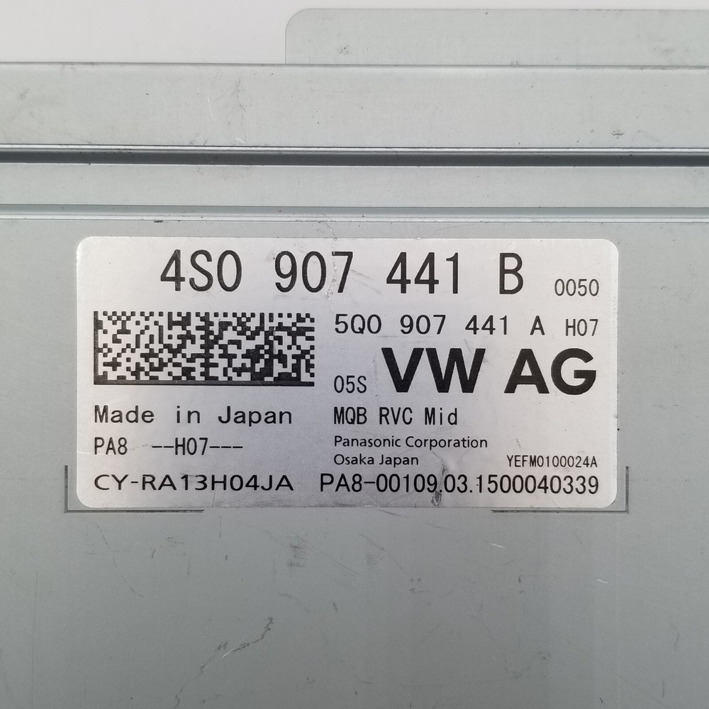 2016 2017 2018 AUDI A7 REAR CAMERA COMPUTER CONTROL MODULE 4S0907441B