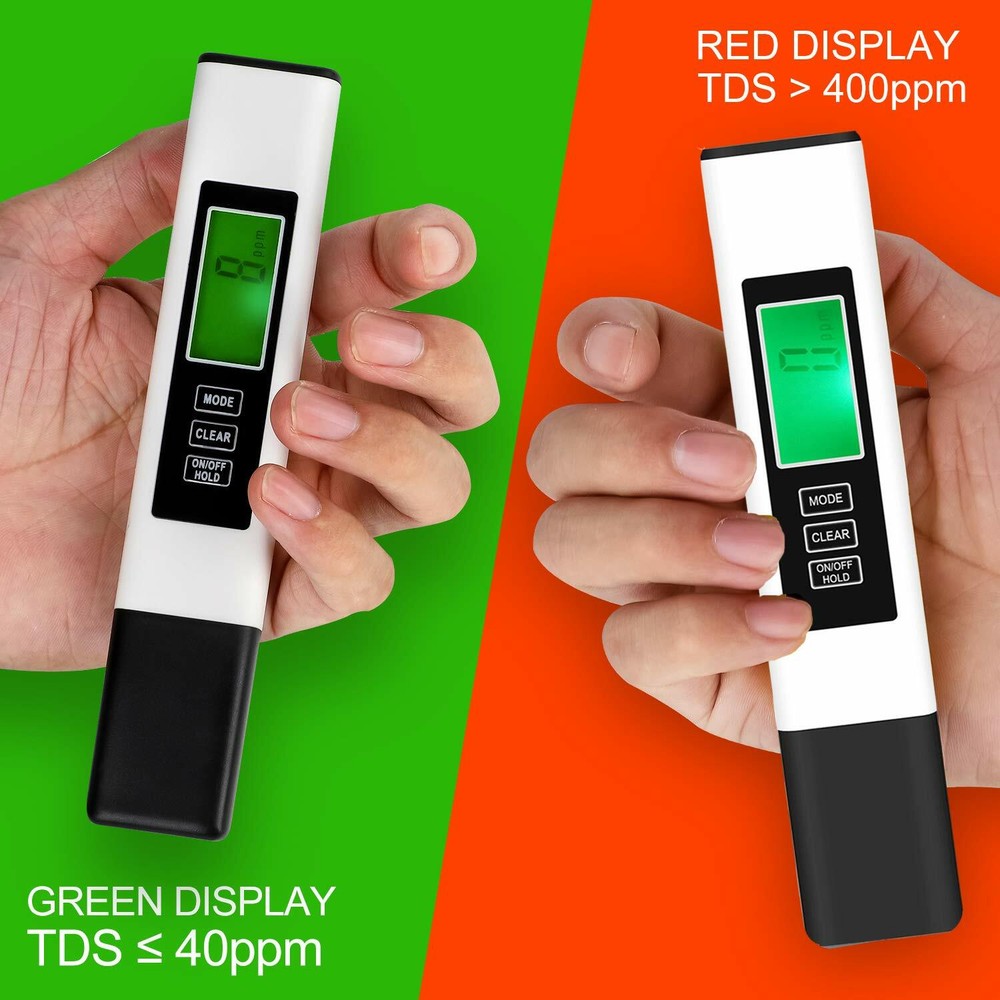 2PCS TDS Meter Digital Water Tester TDS,EC&Temperature Meter PPM Water Testing