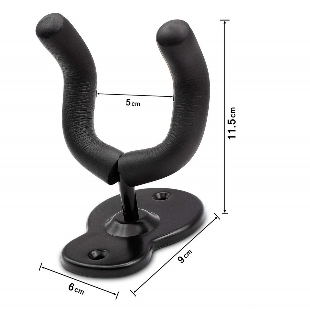 2Pcs Guitar Hangers Rack Adjustable Instrument Display Wall Mount Holder Hook US