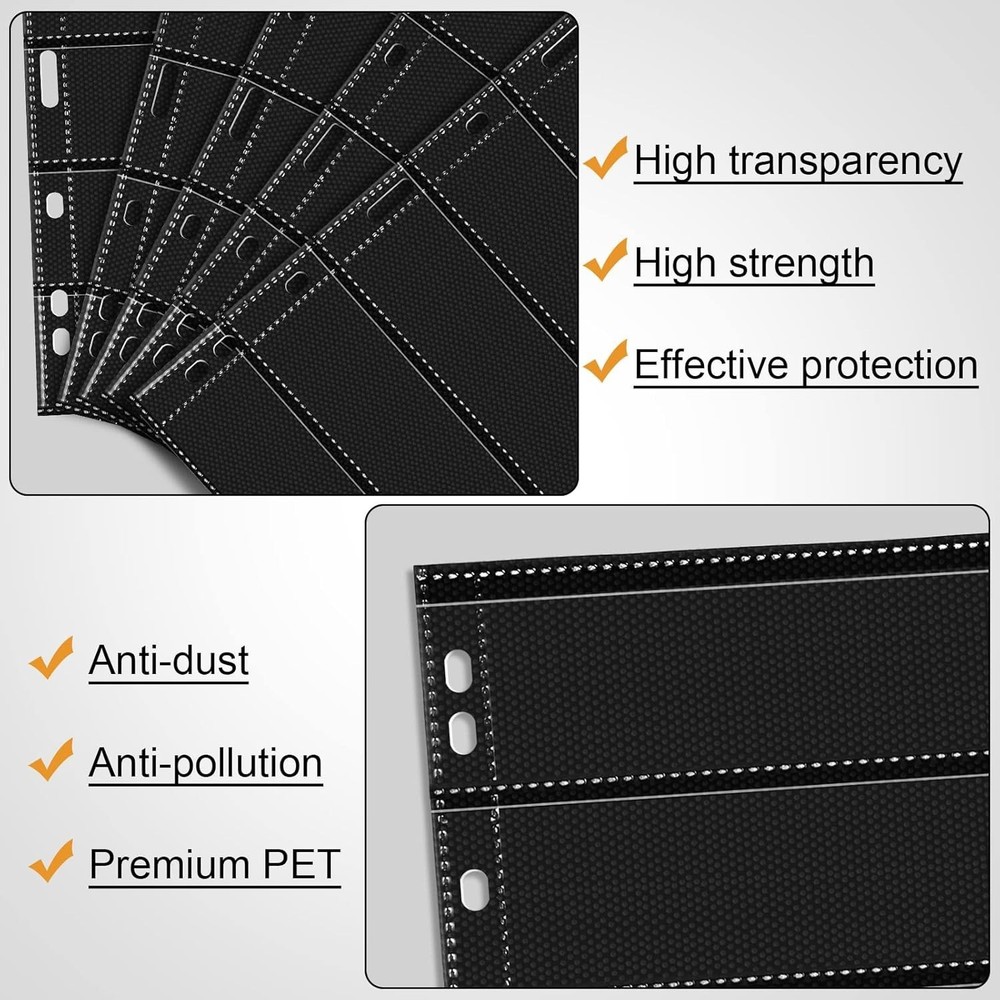 20 Sheets Stamp Pages Collector Stamp Collecting Album Binder Standard 9 Hole...