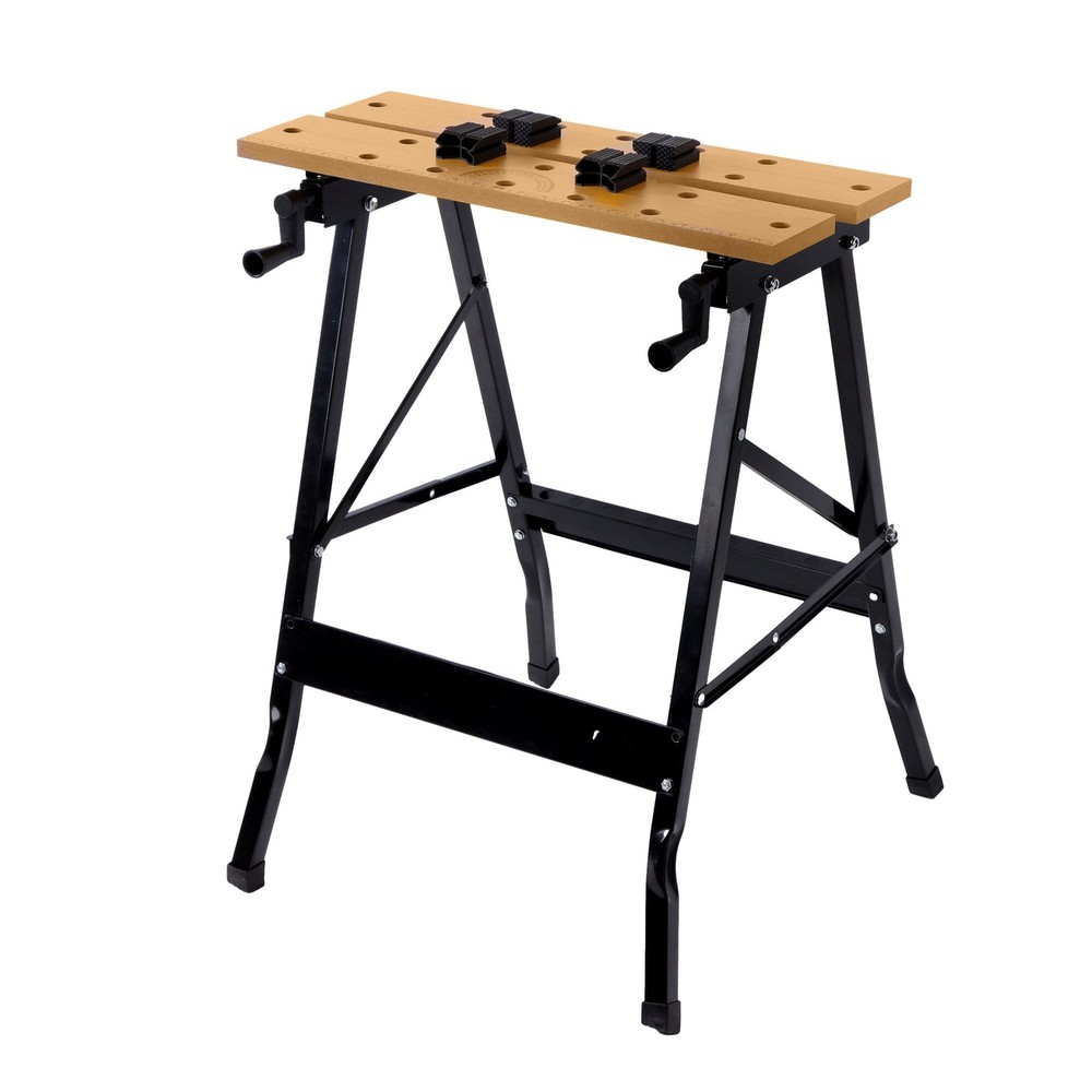 220Lbs Foldable Multi-Purpose Workbench With Measuring Ruler & Protractor