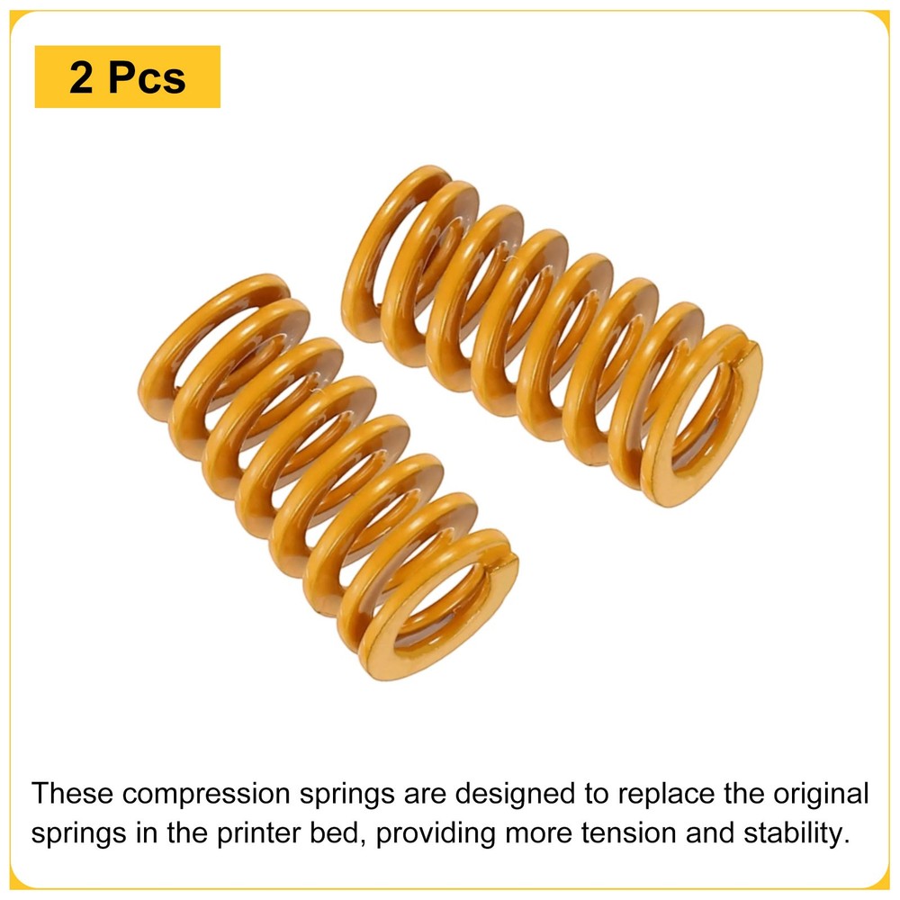 2pcs 3D Printer Heating Bed Spring, 8mm OD 15mm Length 3D Printer Parts