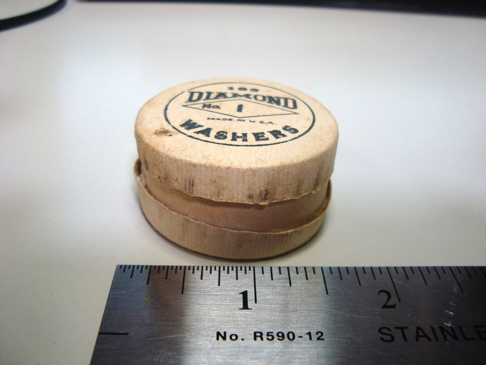Diamond No. 1 Washers, Vintage, Empty Box, Probably from 1950's (1075Cc)