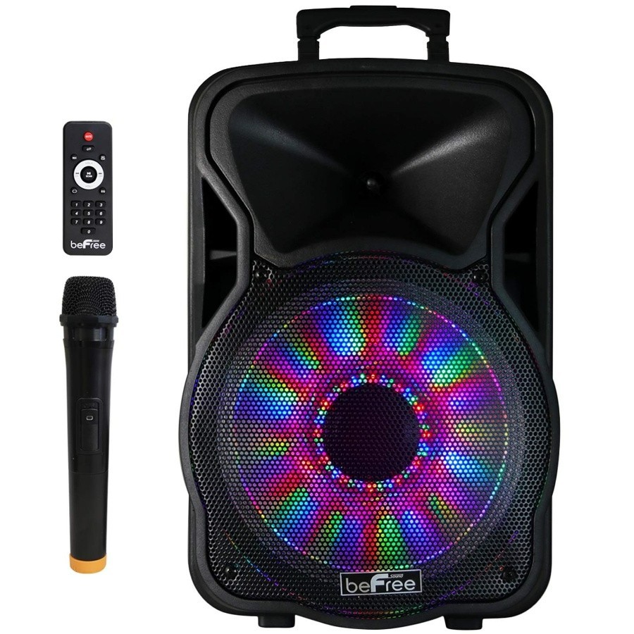 BeFree Portable Bluetooth PA Speaker System Rechargeable Microphone Karaoke