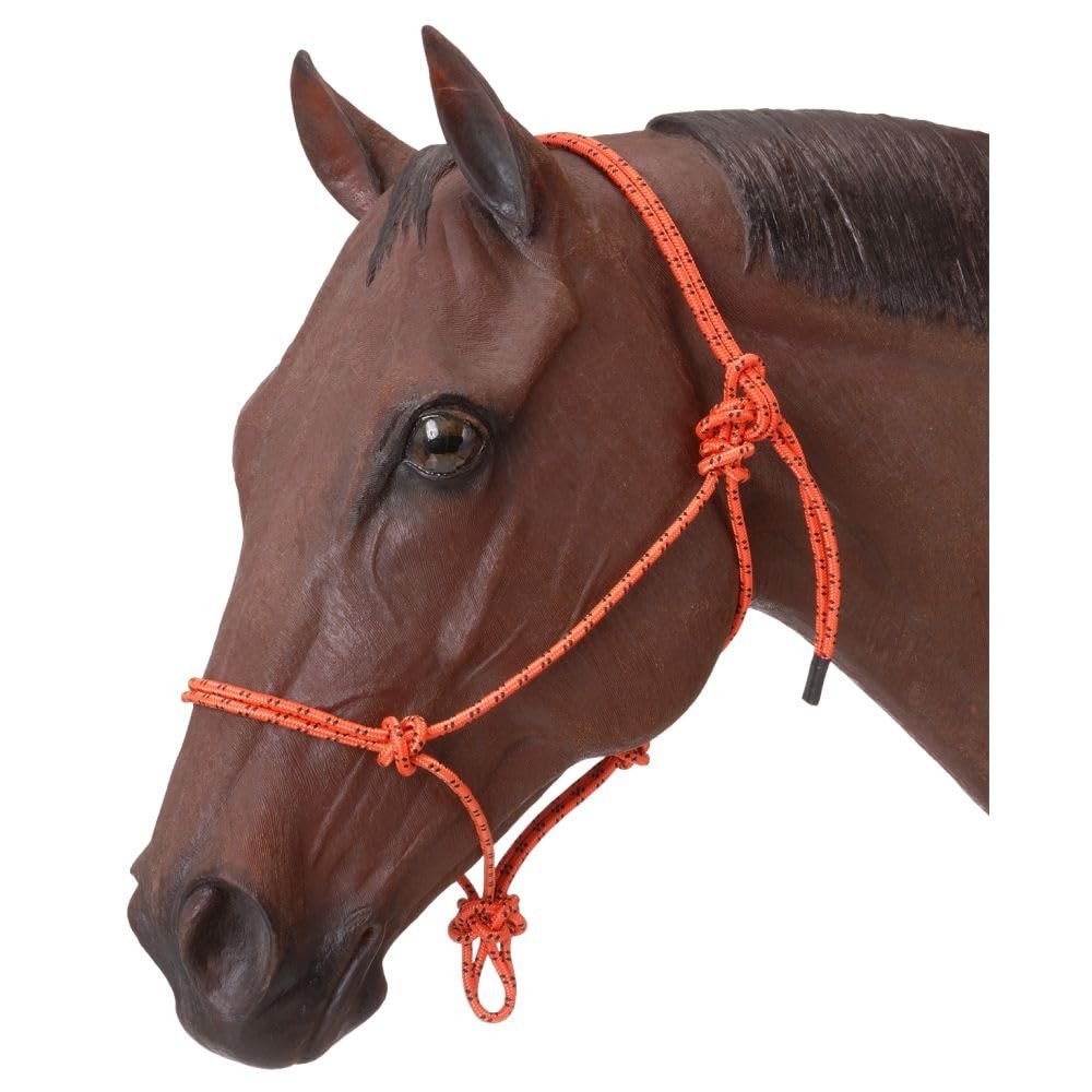 Tough1 Poly Rope Halter - Orange One Size,