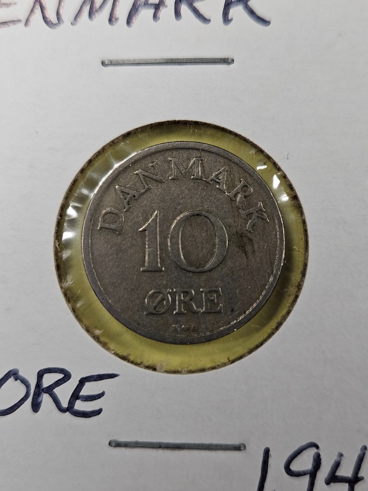 COINS - DENMARK - 10 ORE 1948