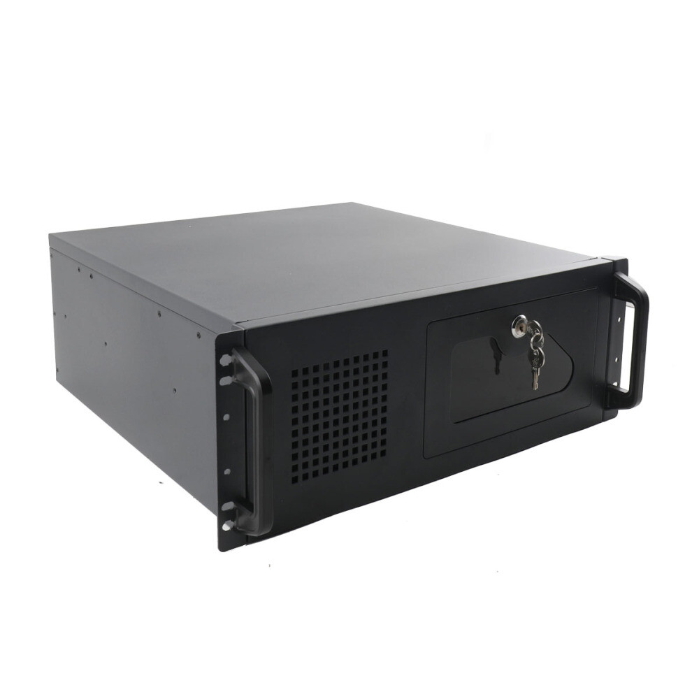 4U Rack Mount Industrial Server Computer Case Dual USB 2.0 connector w/ Keys