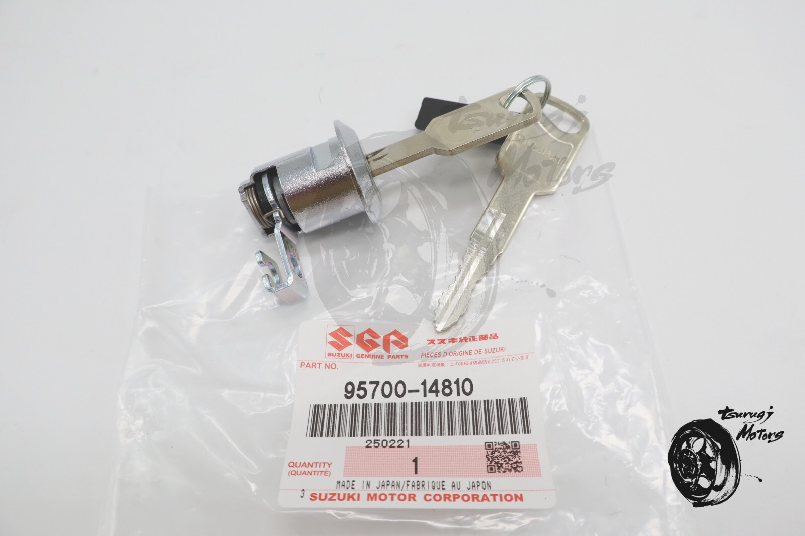 SUZUKI Genuine GSXR GSXS 600 750 1000 Rear Seat Tail Lock Set 95700-14810 W/Keys