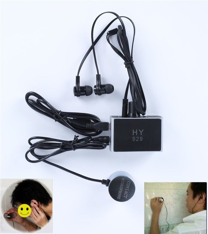 High Sensitivity Sound Pick-up Through Wall Door Microphone Bug New