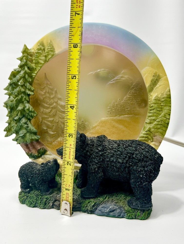 Bears Light Up Night Light , TV Lamp , Resin , Rustic ,