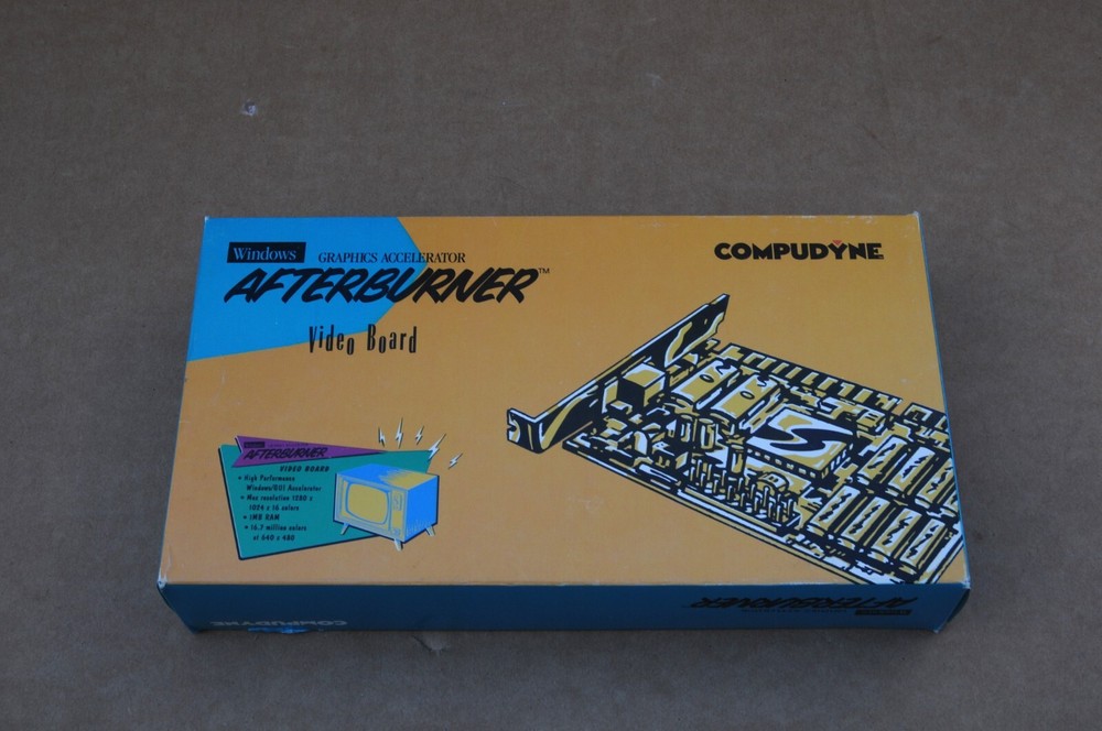 COMPUDYNE "AFTERBURNER" VIDEO CARD, new, OPEN BOX, untested