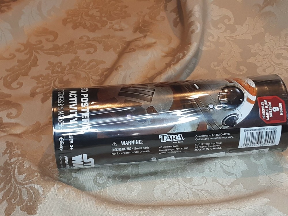 STAR WARS 3d puffy posters activity NEW, never opened