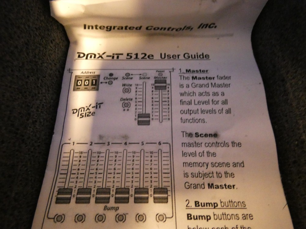 Rat Pac Cintenna AKS Wireless DMX System (incomplete missing RX unit)DMX-iT 512e