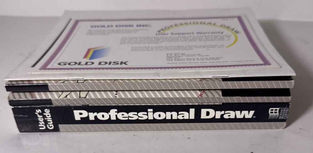 Professional Draw - Gold Disk - PC DOS Disk Set
