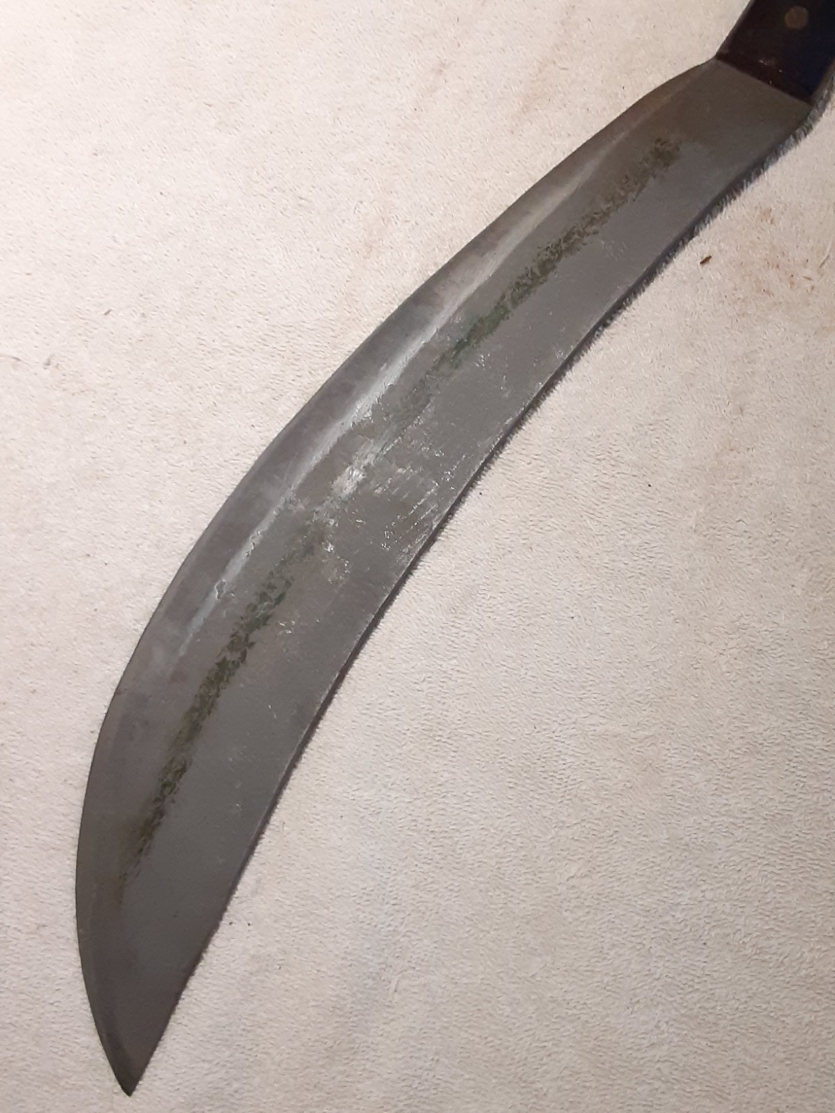 Vtg WWI Military 20" Collins 1005 Bolo Machete Knife W Leather Sheath