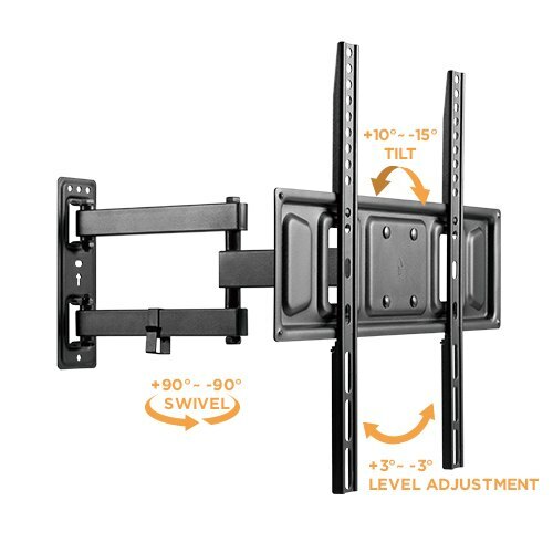 Full Motion TV Wall Mount for Samsung Vizio Sharp LG TCL 32 37 40 42 43 49 50 55