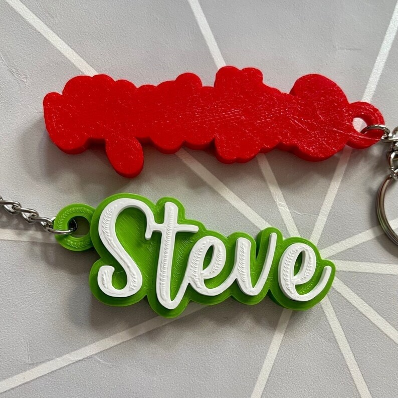 Custom Name Keychain Personalized 3D printed