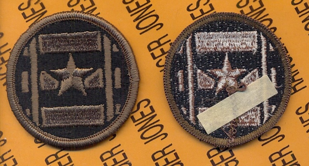 US Army 3rd Transportation Brigade OD Green & Black Duty uniform SSI patch m/e