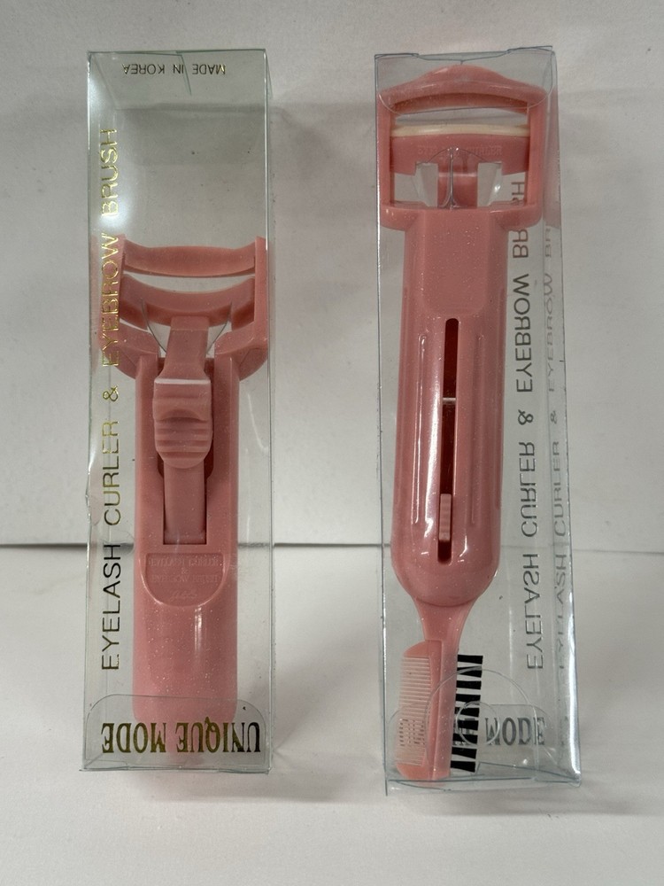 Eyelash curler & eyebrow brush