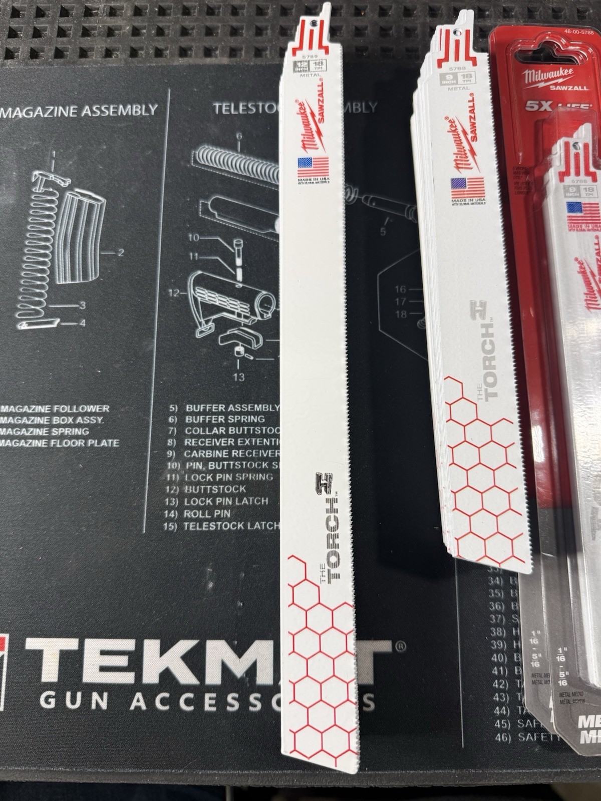 Mikwaukee 12” 5789 9” 5788 6” 5784 9” 5202 And HILTI 362541 Sawzall Blades New