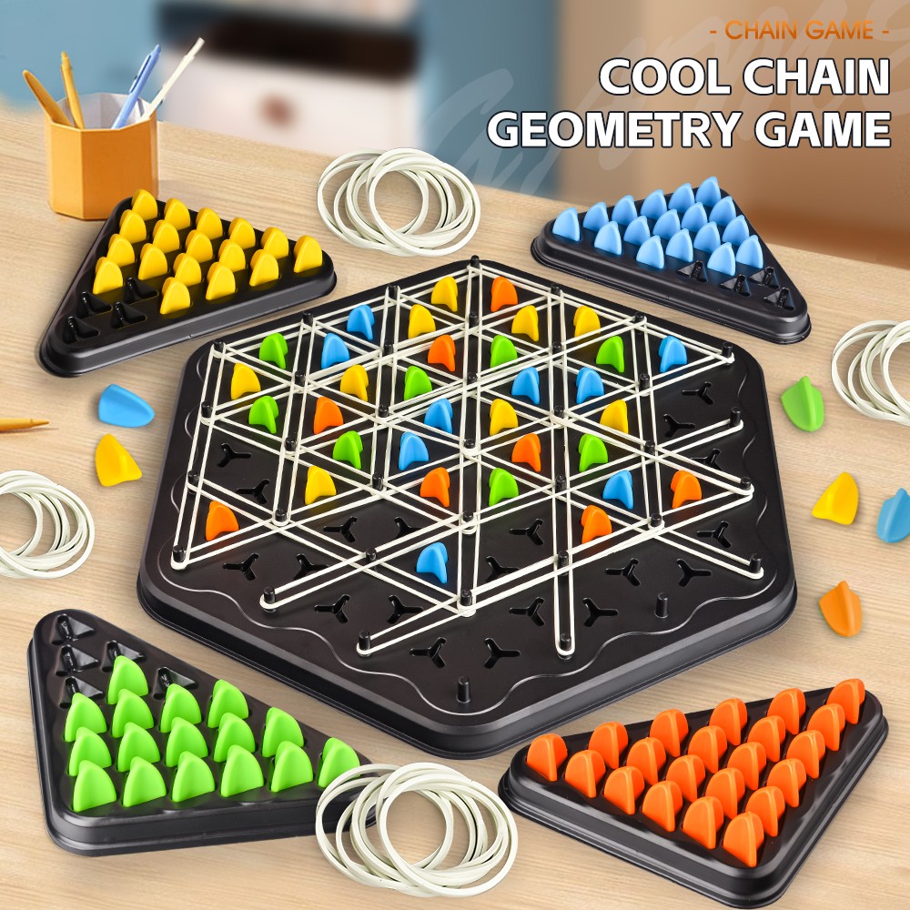 Chain Triangle Chess Educational Desktop Game for Parent-Child Interaction