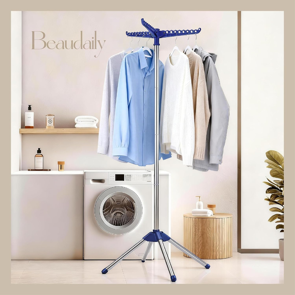 Clothes Drying Rack, Foldable Laundry Drying Rack, Indoor 59-Inch Drying Rack...