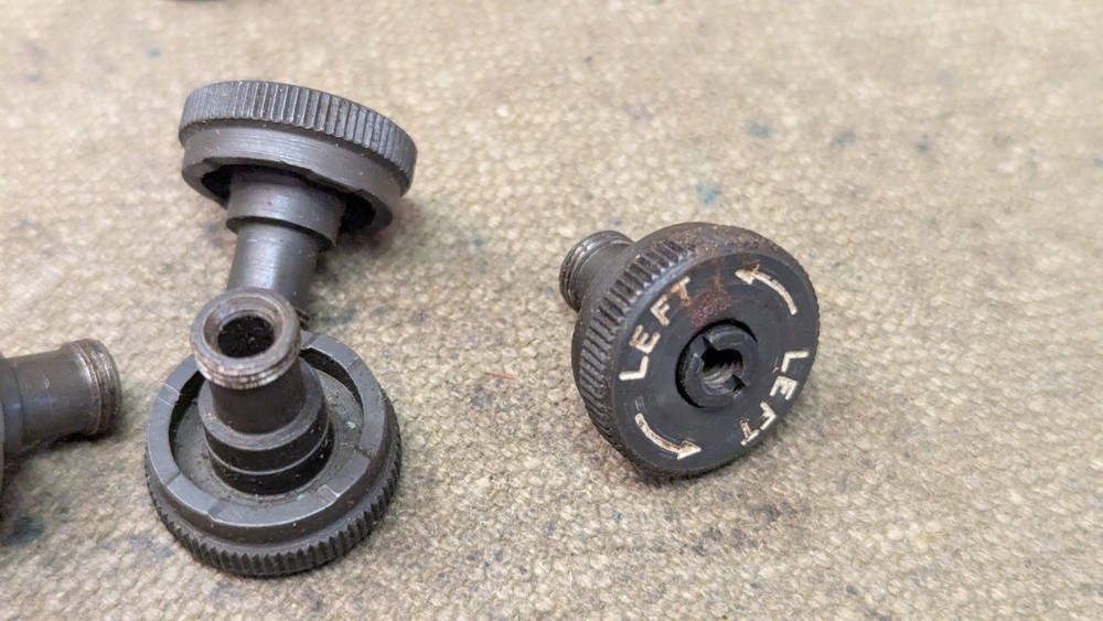unmarked M1 Garand rear sight windage knobs