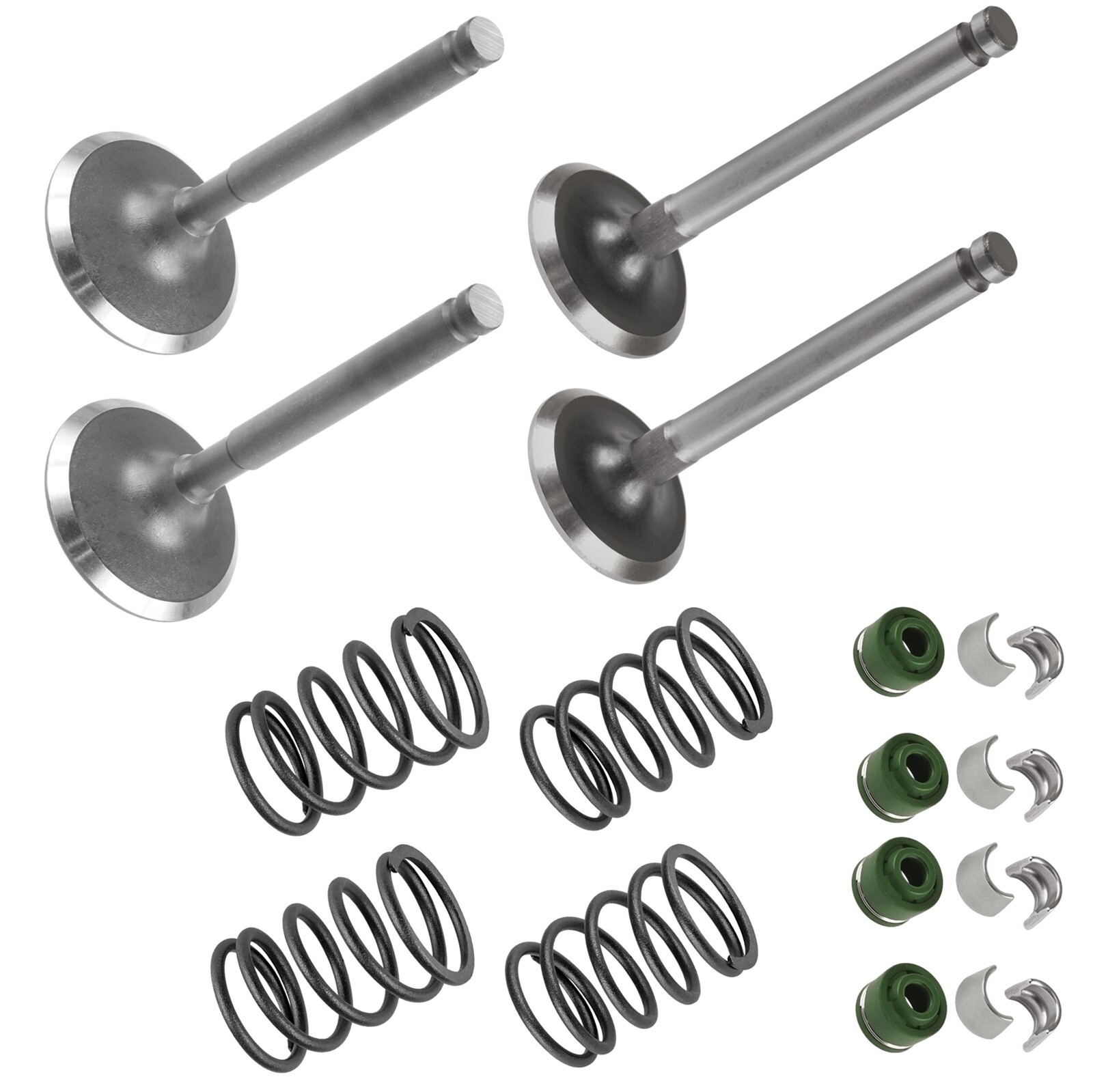 Exhaust & Intake Valve Kit for Kawasaki Mule 4010 2009 2010 2011 2012 2013-2023