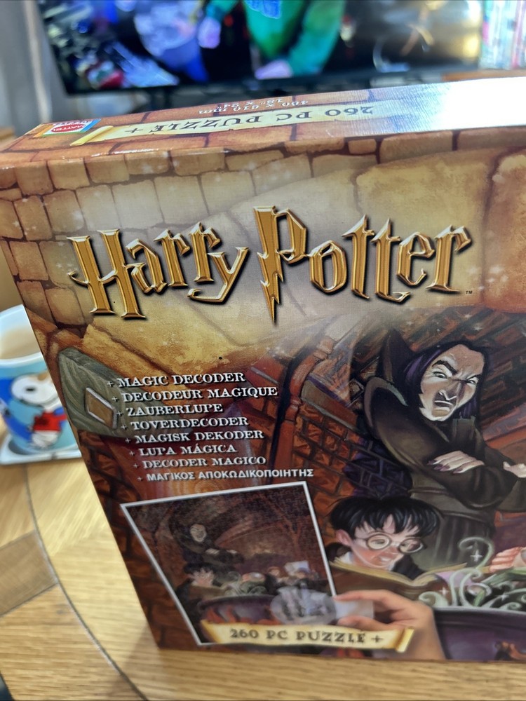 Vintage Harry Potter 260-piece puzzle with a magic decoder Mattel 2000 EX-CON