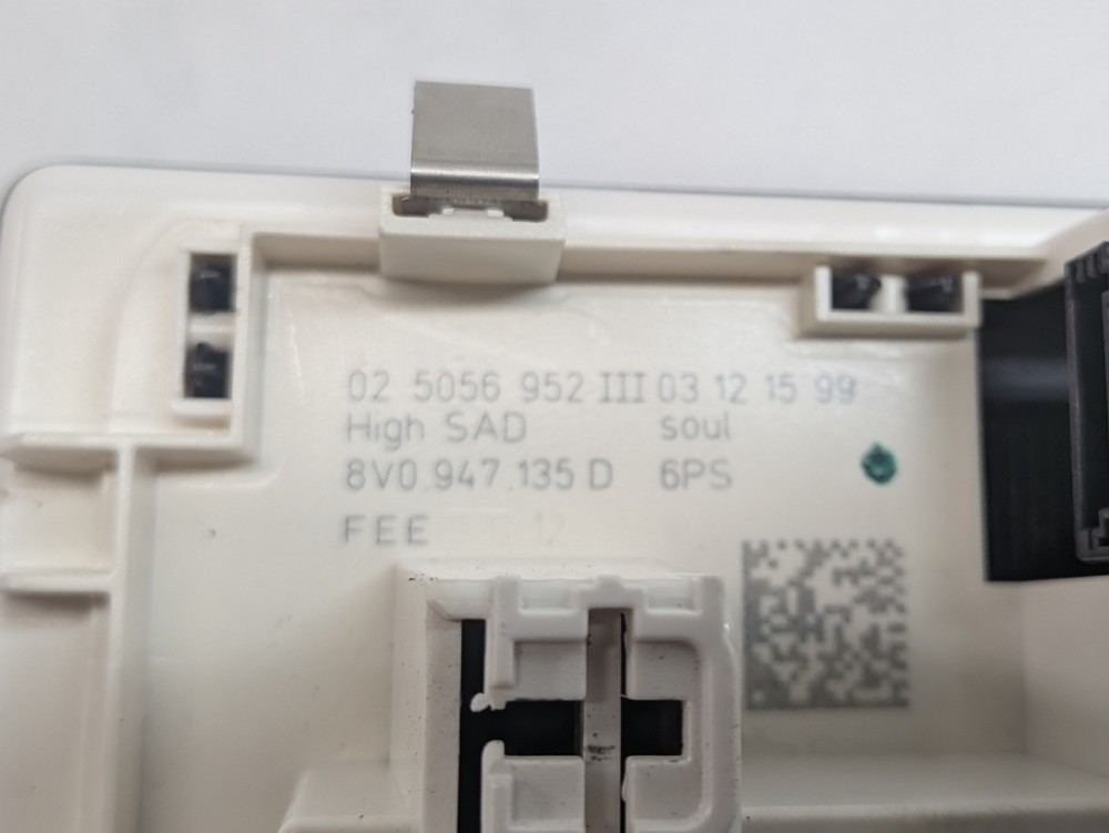 2016 AUDI A3 E-TRON (8V) FRONT INTERIOR DOME MAP READING LIGHT LAMP (Black)