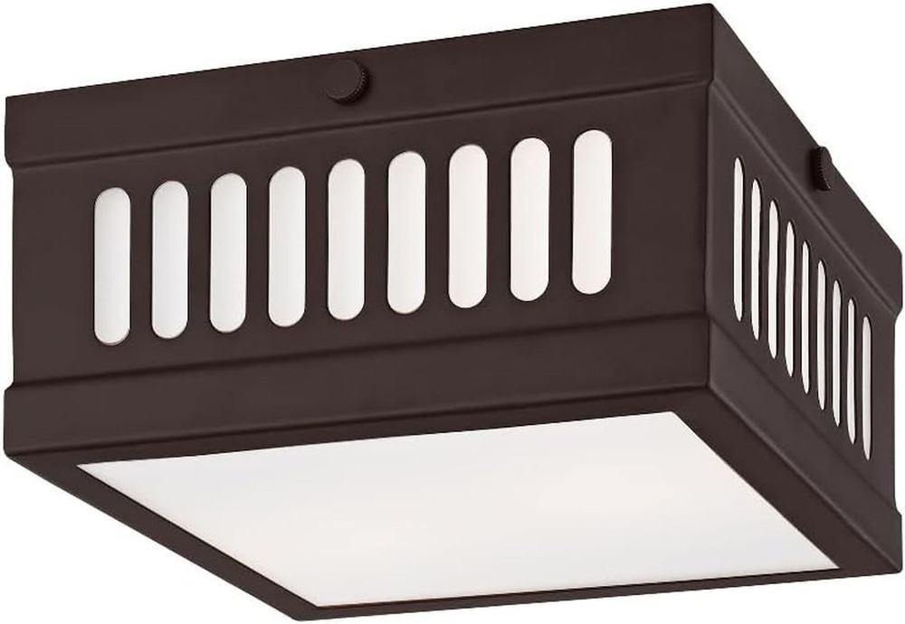 Lighting 73162-91 Prentice 2 Light Ceiling Mount, Brushed Nickel