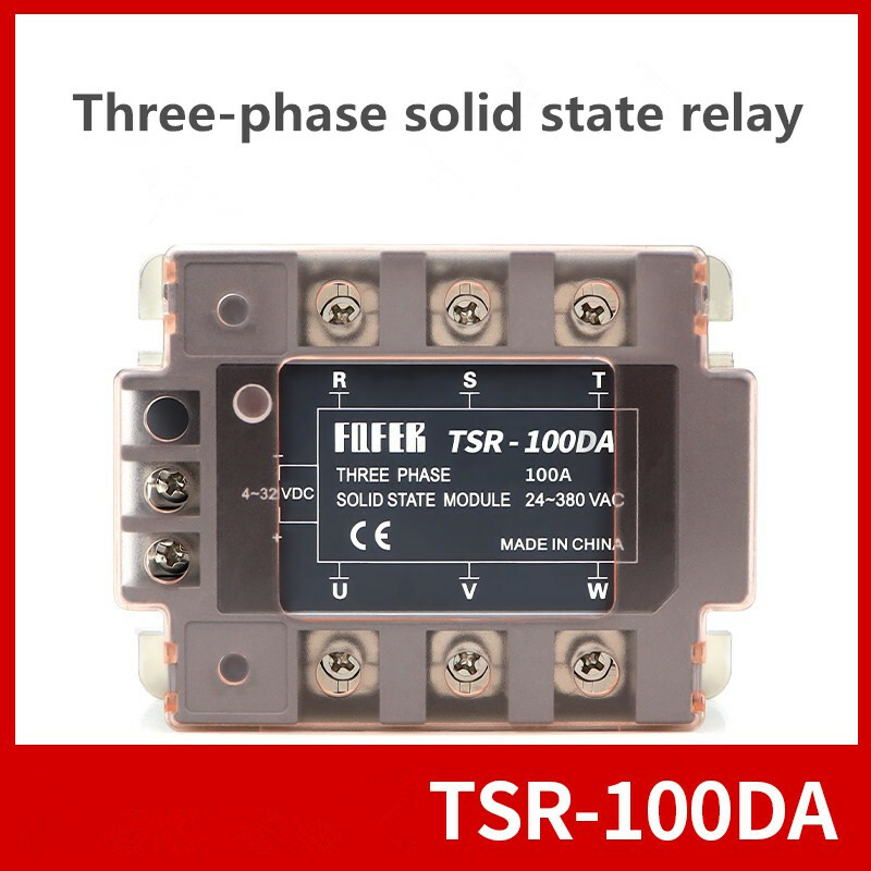 Three-phase solid state relay 100A TSR-100DA DC control AC 4-32VDC 24-380VAC