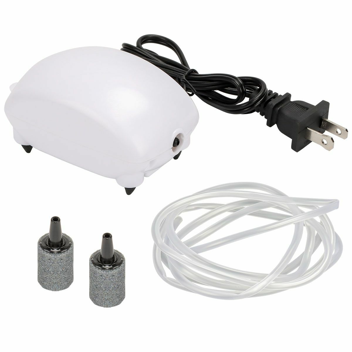 Mini Bubble Air Stone Aerator Fish Tank Silent Hydroponic Oxygen Pump Aquarium