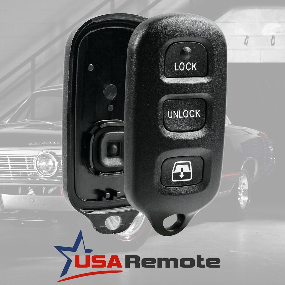 Key Fob Keyless Entry Remote Shell Case & Pad fits 1999-2009 4runner / 1-Pack