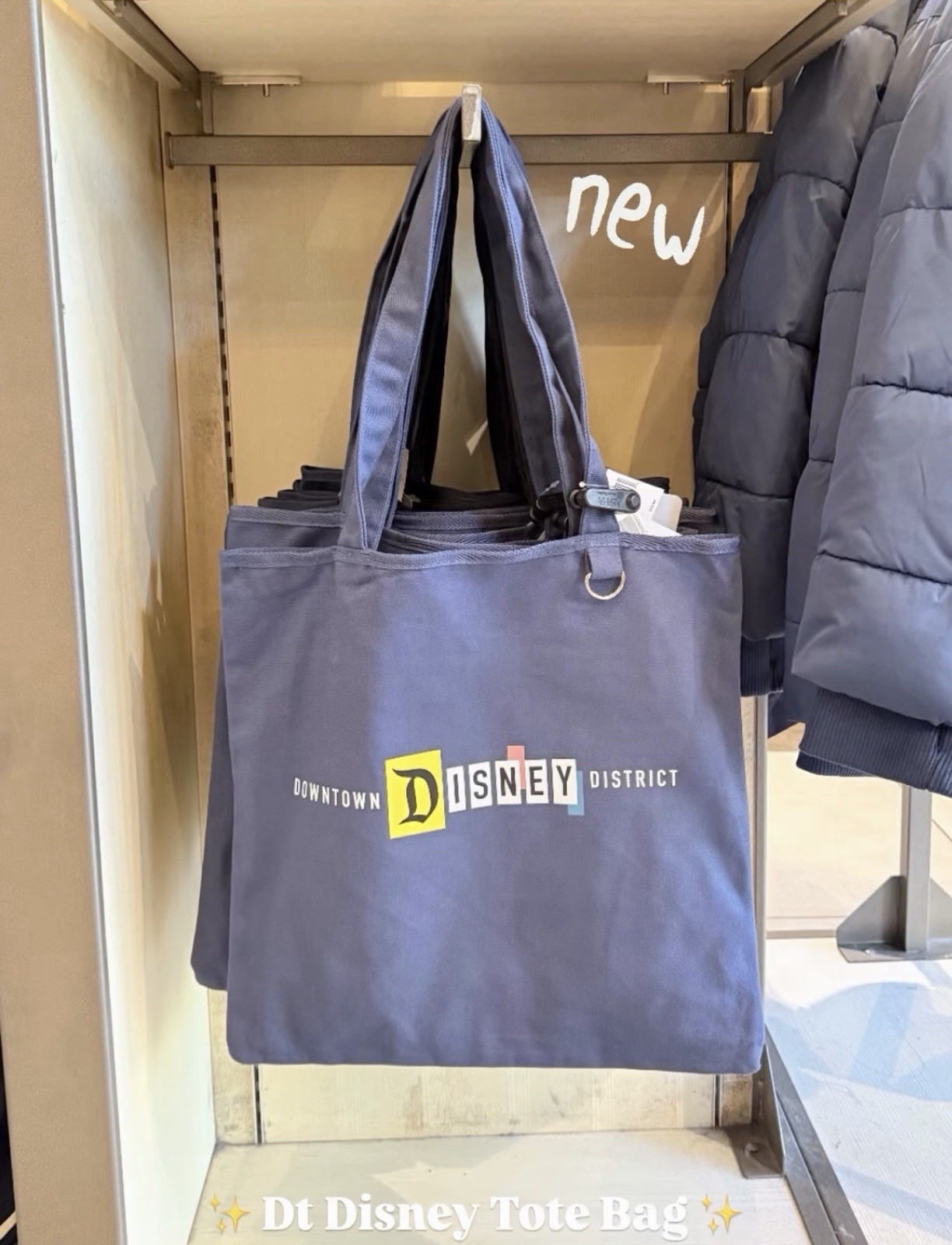 New 2026 Disneyland Resort Downtown Disney District Canvas Tote Bag