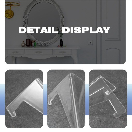 10 PCS Triangular Clear PS Display Stand Space-Saving Holder for Cards Coins New