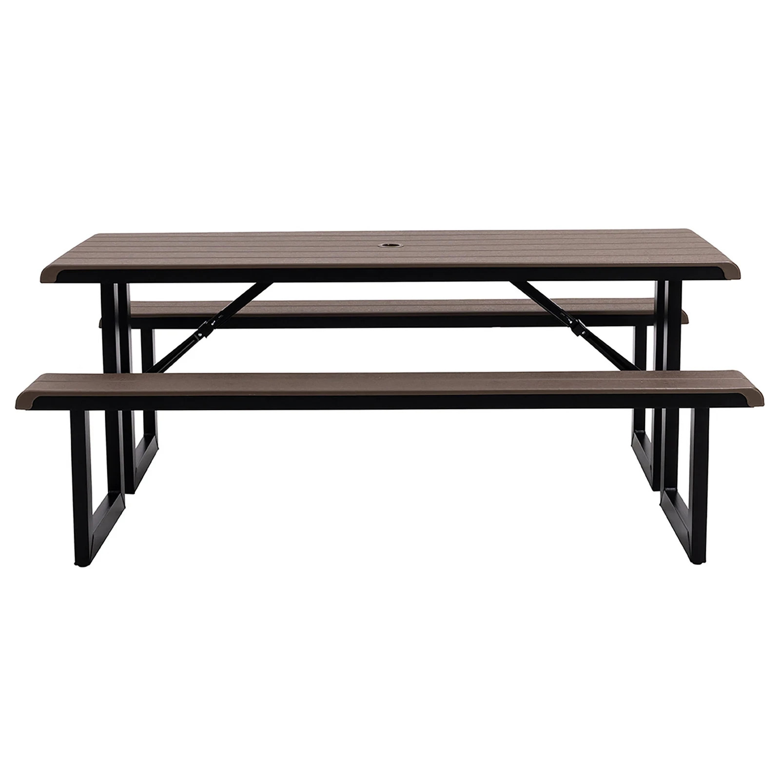 Lifetime Commercial 6 ft Folding Picnic Table with Bench Seating