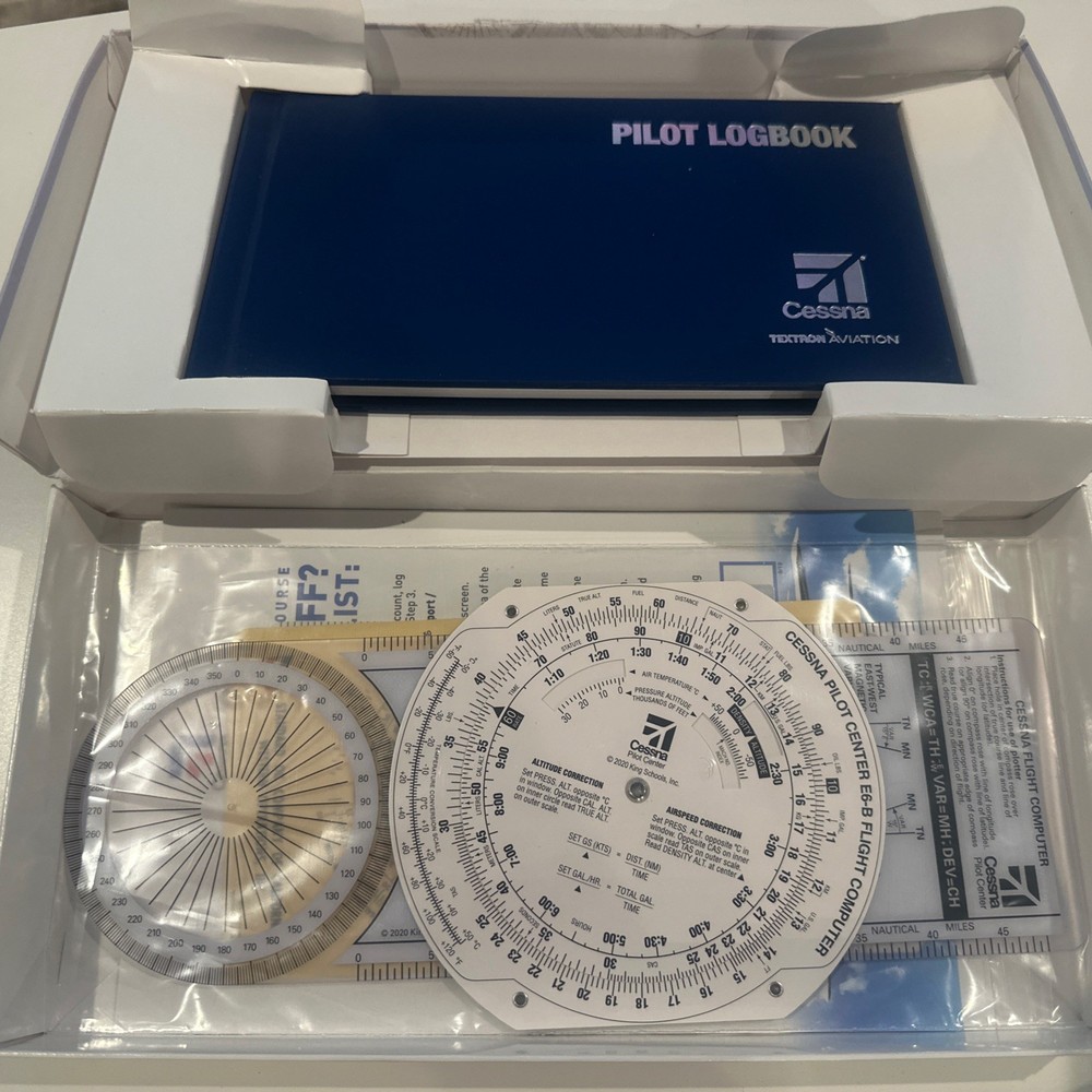 Cessna Sport/Private Pilot Kit with Logbook, Plotter, E6B & Course Access