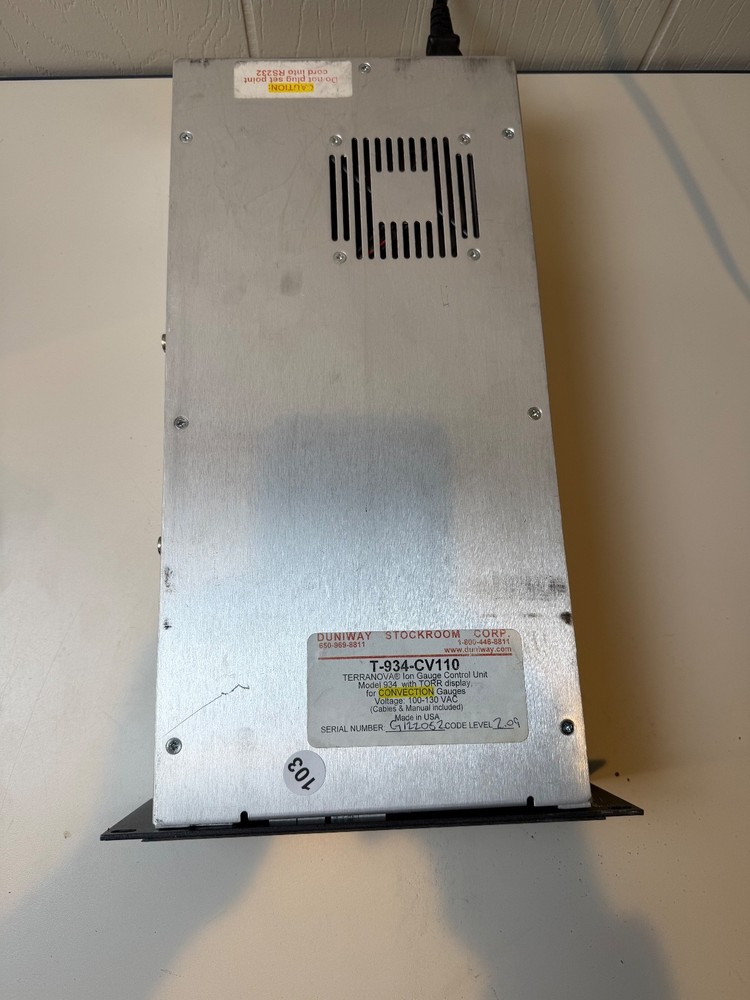 Terranova Model 934 Wide Range Vacuum Gauge Controller