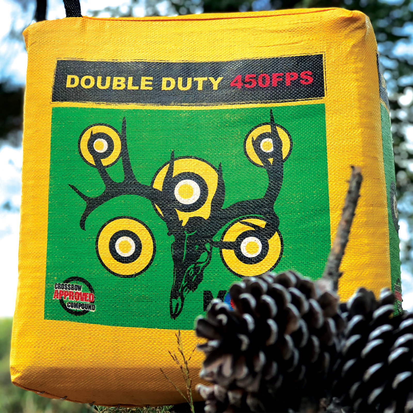 Morrell Double Duty Archery Target Crossbow Compatible | 4 Sided Shooting