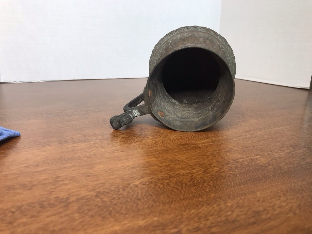 Antique Islamic Quajar Tinned Copper Drinking Jug