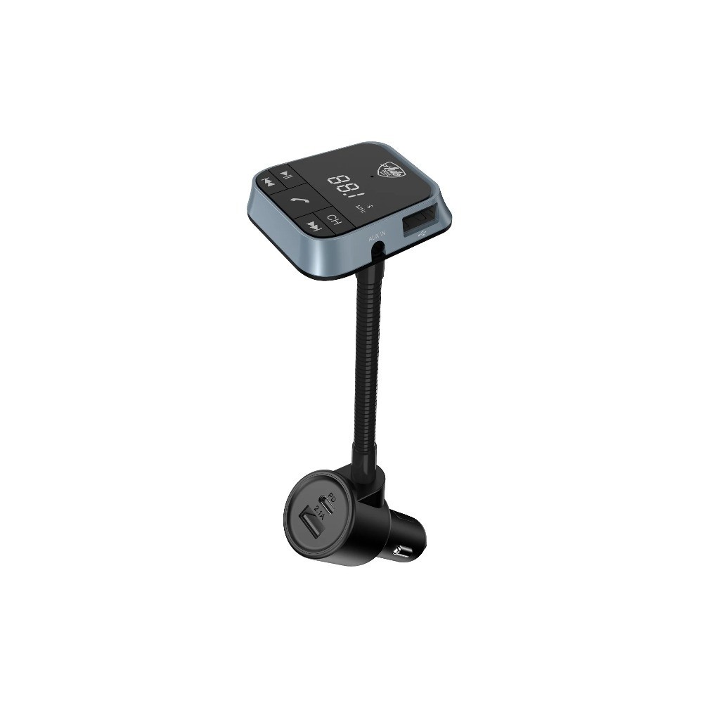 Gooseneck Wireless FM Transmitter Car Adapter Audio Player Charger for