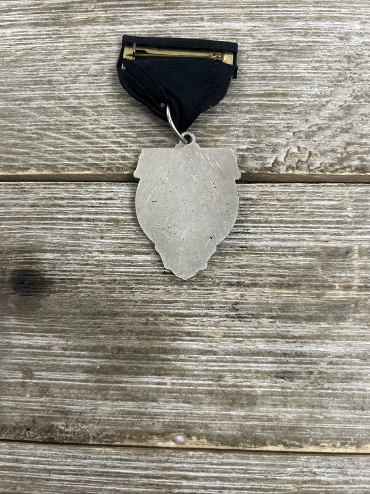 Drum Medal Silver Toned
